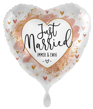 Folienballon - Just Married, immer und ewig! - ø 43cm